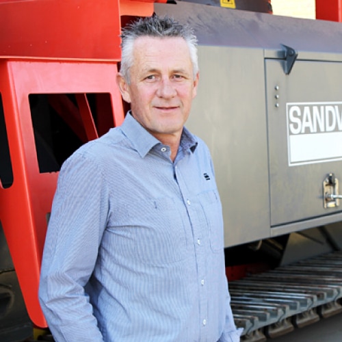 Image of Pilot Crushtec CEO in front of VSI