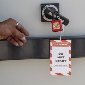 safety measures before starting the engine of a large machine