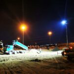Tower Lights working at a construction site