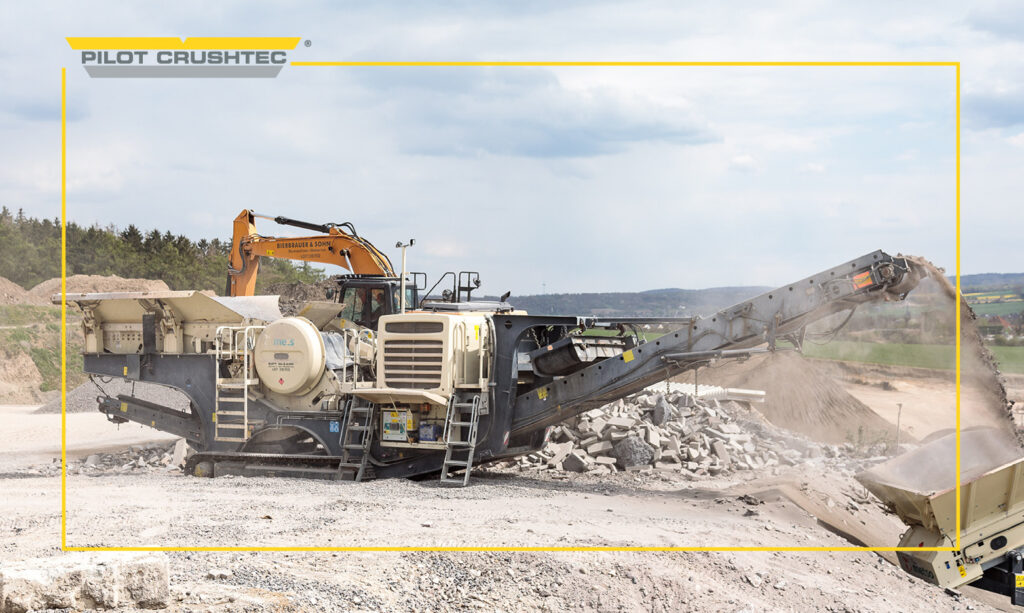 Metso Lokoteack LT106 Mobile Jaw Crusher in action