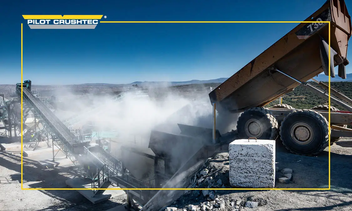 C106 Jaw Crusher in action