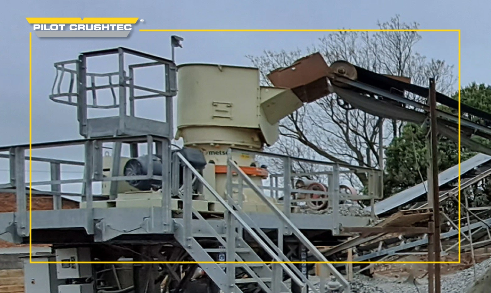 GP100S Cone Crusher in action