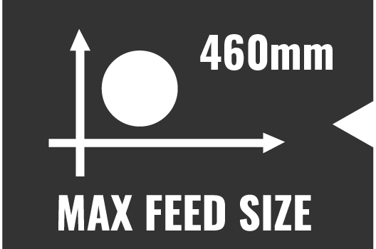 460 feed size