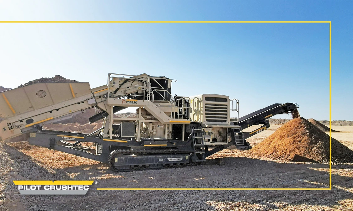 LT200HP Mobile Cone Crusher in action