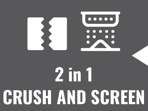 2 in 1 crush and screen