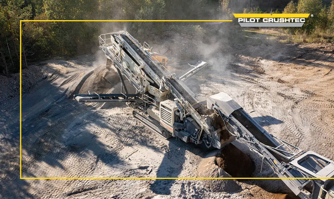 LT220D Mobile Cone Crusher in action