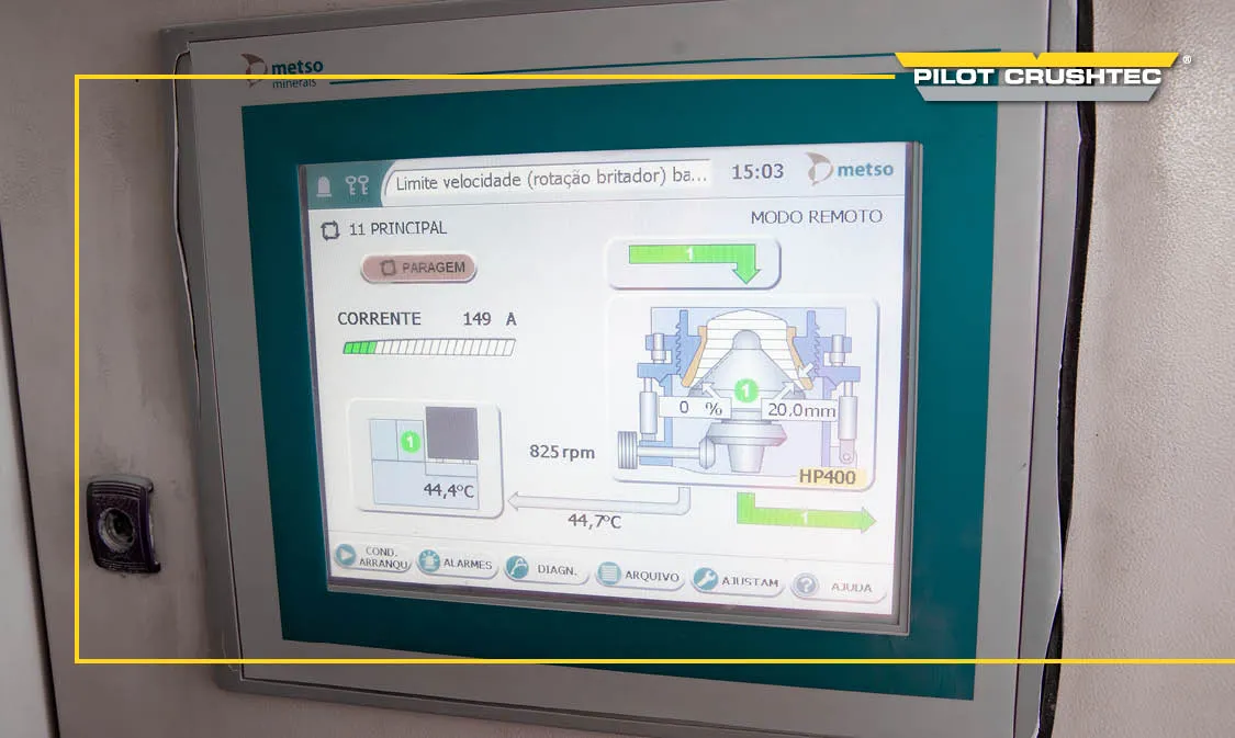 HP200e Cone Crusher screen
